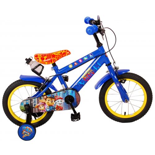 Paw Patrol the Movie Children's Bicycle - Boys - 14 inch - Blue - Two handbrakes