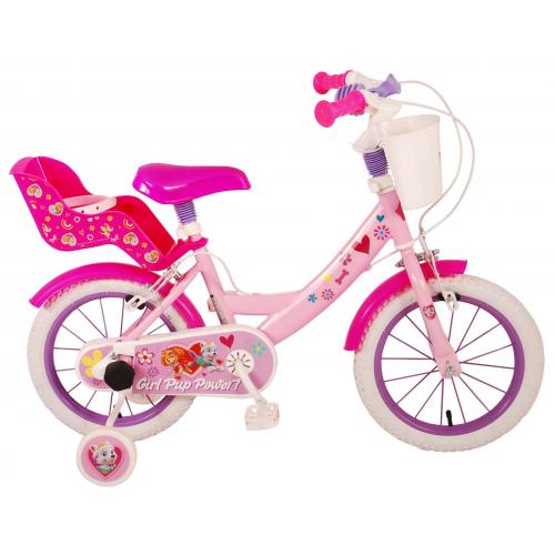 Paw Patrol Children's Bicycle - Girls - 14 inch - Pink - Two handbrakes