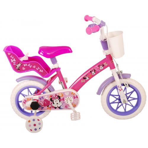 Disney Minnie Children's Bicycle - Girls - 12 inch - Pink - Reverse pedal system