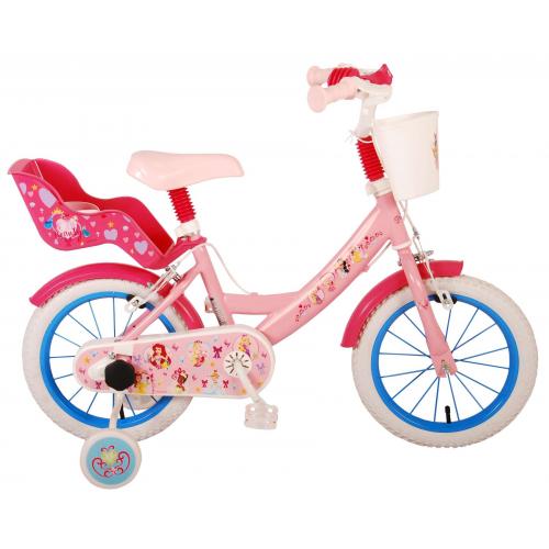 Disney Princess Children's Bike - Girls - 14 inch - Pink - Two Handbrakes