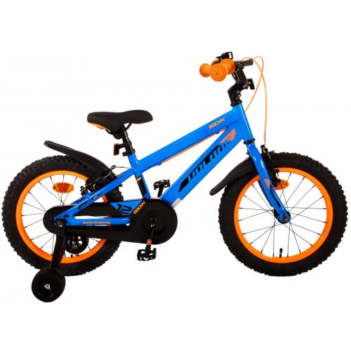 Volare Rocky Children's Bicycle - Boys - 16 inch - Blue - Two handbrakes
