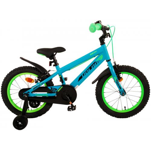 Volare Rocky Children's Bicycle - Boys - 16 inch - Green - Two handbrakes