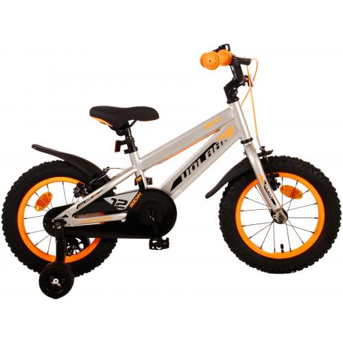 Volare Rocky Children's Bicycle - Boys - 14 inch - Grey - Two handbrakes