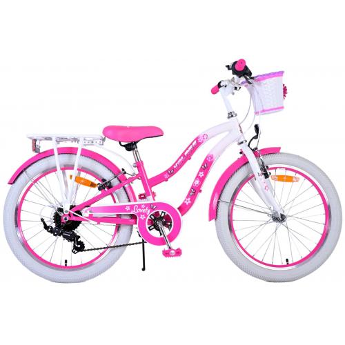 Volare Lovely Children's bicycle - Girls - 20 inch - Pink - 6 speed