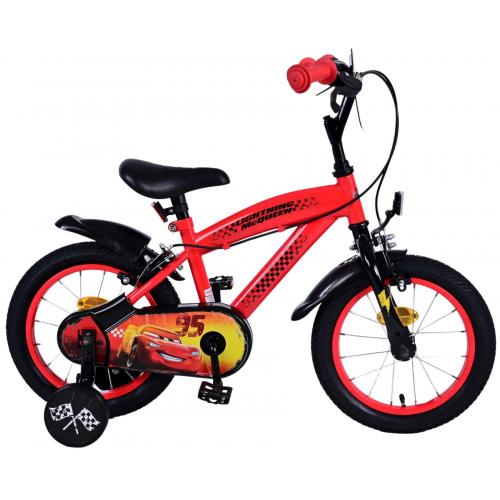 Disney Cars Children's Bicycle - Boys - 14 inch - Red - Two handbrakes