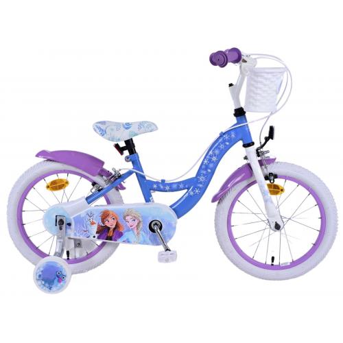 Disney Frozen 2 Kids bike - Girls - 14 inches - Blue/Purple - Two hand brakes