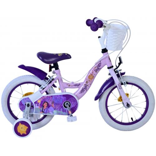 Disney Wish Kids bike - Girls - 14 inch - Purple - Two hand brakes