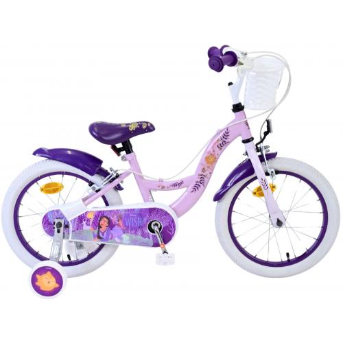 Disney Wish Kids bike - Girls - 16 inch - Purple - Two hand brakes