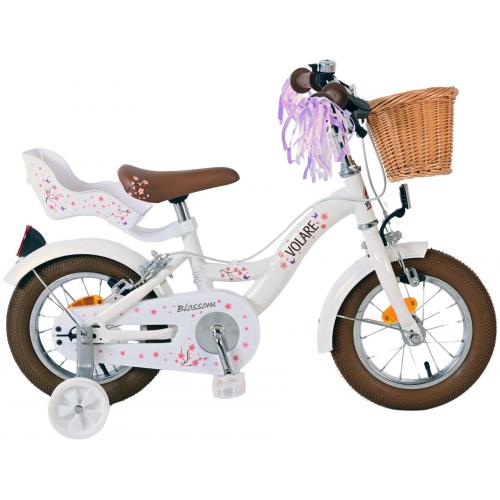 Volare Blossom Children's bike - Girls - 12 inch - White - Two hand brakes