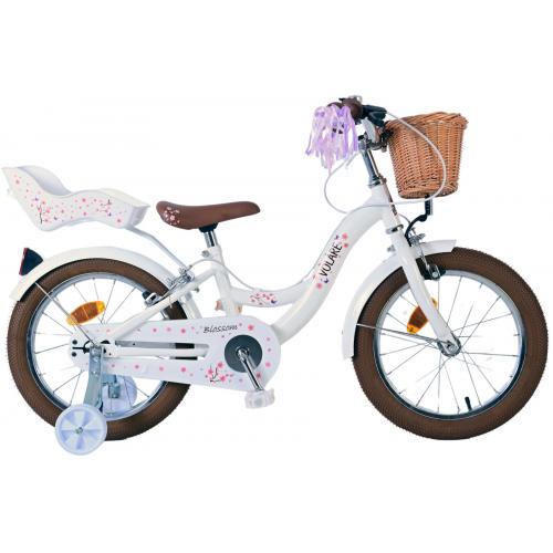 Volare Blossom Children's bike - Girls - 16 inch - White - Two Hand Brakes