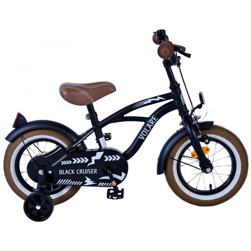 Volare Black Cruiser Kinderfiets - Jongens - 12 inch - Zwart