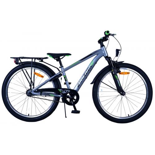 Volare Cross Kinderfiets - Jongens - 24 inch - donker Grijs- 3 versnellingen