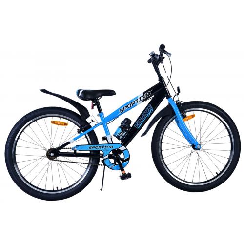 Volare Sportivo Kids bike - Boys - 24 inch - Black Blue - Two hand brakes