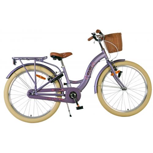 Volare Blossom Children's bike - Girls - 24 inch - Purple - Two hand brakes