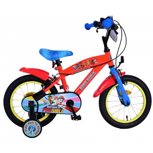 Paw Patrol Children's Bicycle - Boys - 14 inch - Blue - Two handbrakes