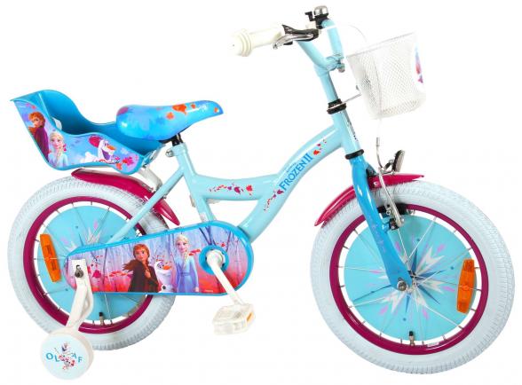 Disney Frozen 2 - Children's Bicycle - Girls - 16 inch - Blue / Purple - 95% assembled