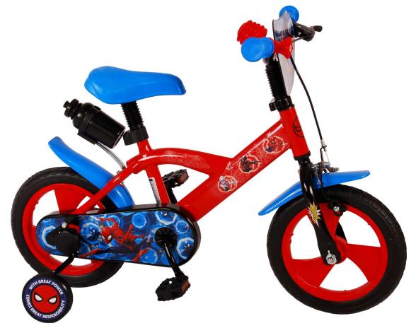 Spider-Man Kids bike - Boys - 12 inch - Red Blue