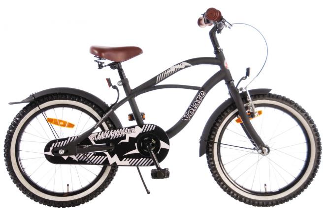 Volare Black Cruiser Children's Bicycle - Boys - 18 inch - Black - 95% assembled