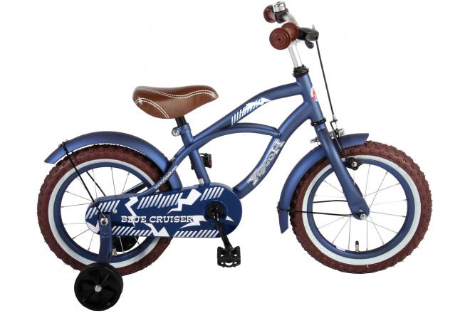 Volare Blue Cruiser Children's Bicycle - Boys - 14 inch - Blue - 95% assembled