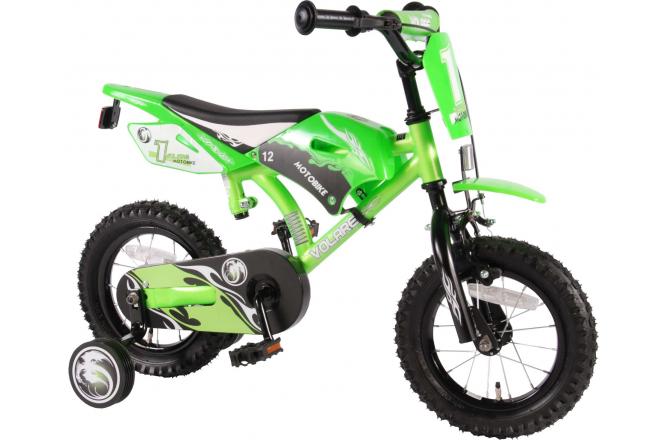 Volare MotobiVolare Motobike Children's Bicycle - Boys - 12 inch - Green - 95% assembled