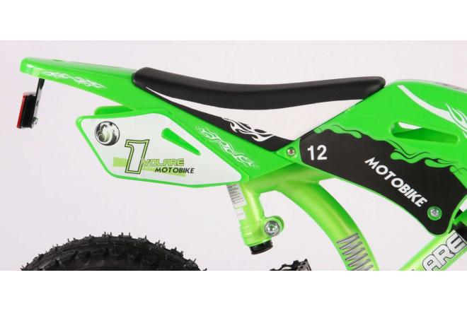 Volare Motobike Children's Bicycle - Boys - 12 inch - Green - 95% assembled