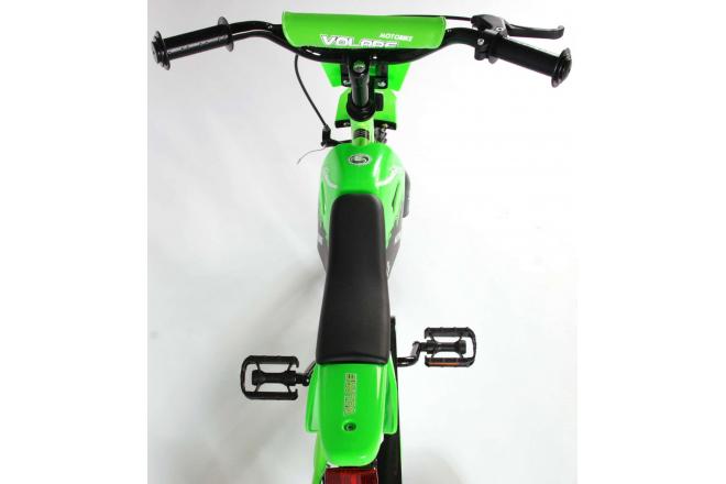 Volare Motobike Children's Bicycle - Boys - 12 inch - Green - 95% assembled