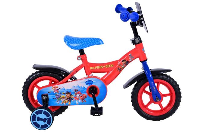 Paw Patrol Children's Bicycle - Boys - 10 inch - Red / Blue