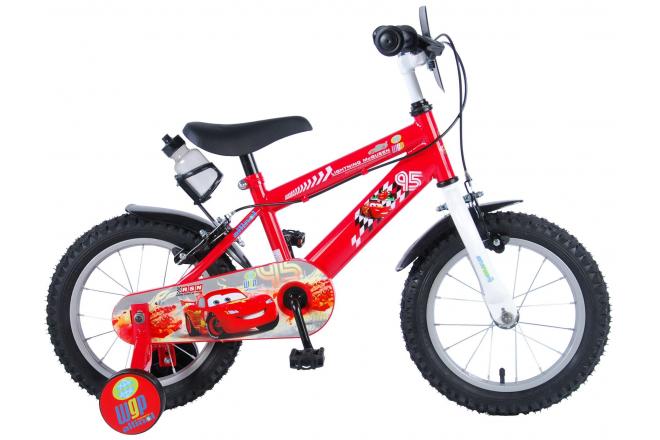 Disney Cars Children's Bicycle - Boys - 14 inch - Red - 2 handbrakes