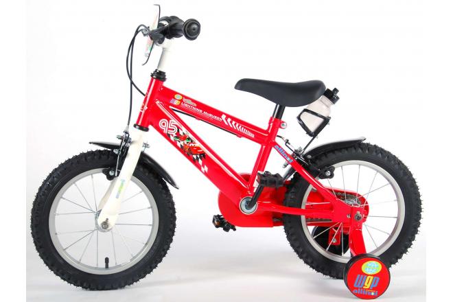 Disney Cars Children's Bicycle - Boys - 14 inch - Red - 2 handbrakes
