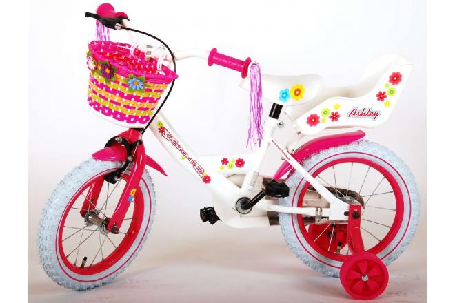 Volare Ashley Children's Bicycle - Girls - 14 inch - White - 95% assembled