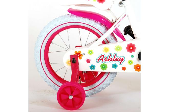 Volare Ashley Children's Bicycle - Girls - 14 inch - White - 95% assembled