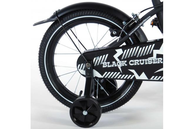 Volare Black Cruiser Children's Bicycle - Boys - 16 inch - Black - 2 hand brakes