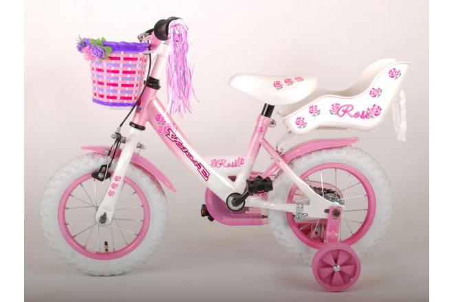 Volare Rose Children's Bicycle - Girls - 12 inch - Pink - 95% assembled