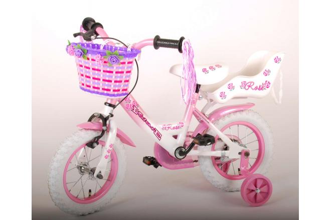 Volare Rose Children's Bicycle - Girls - 12 inch - Pink - 95% assembled