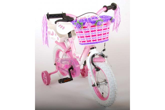 Volare Rose Children's Bicycle - Girls - 12 inch - Pink - 95% assembled