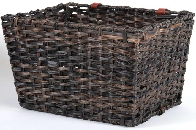 Braided bicycle basket large