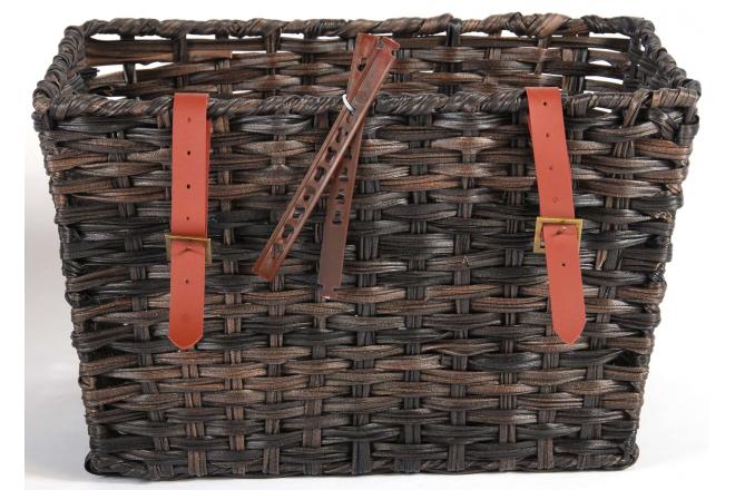 Braided bicycle basket large