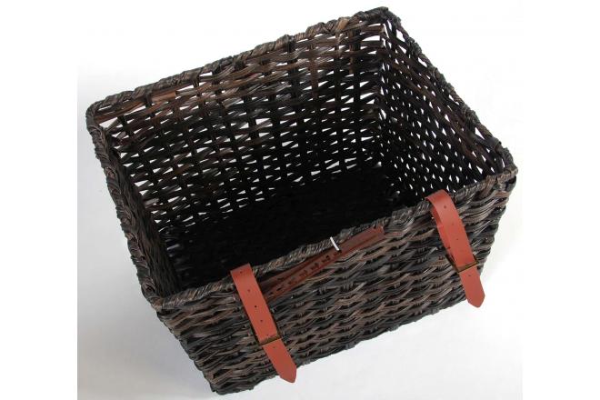 Braided bicycle basket large