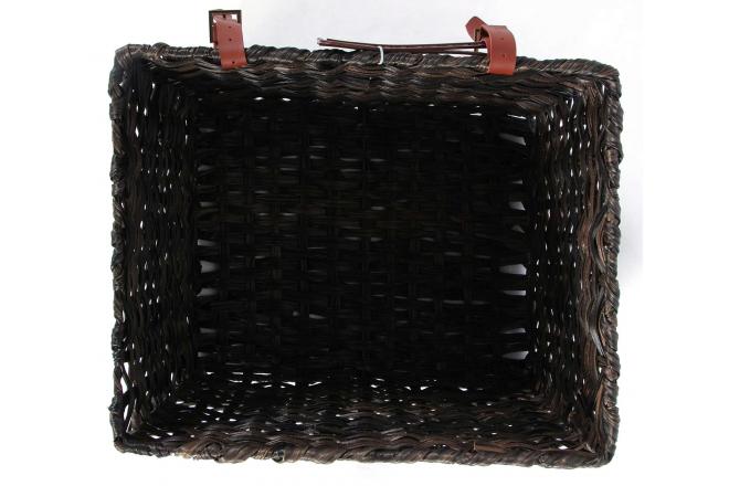 Braided bicycle basket large