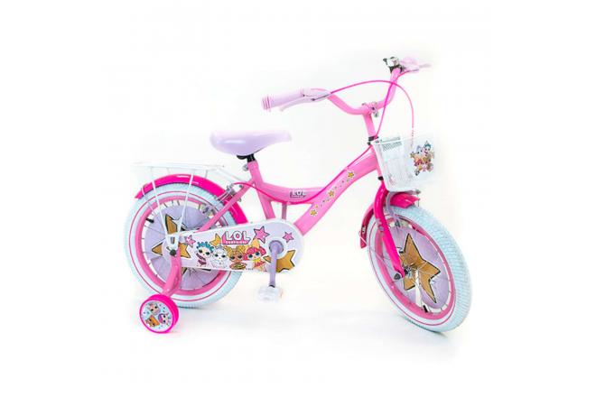 LOL Surprise Children's Bicycle - Girls - 16 inch - Pink - 2 hand brakes