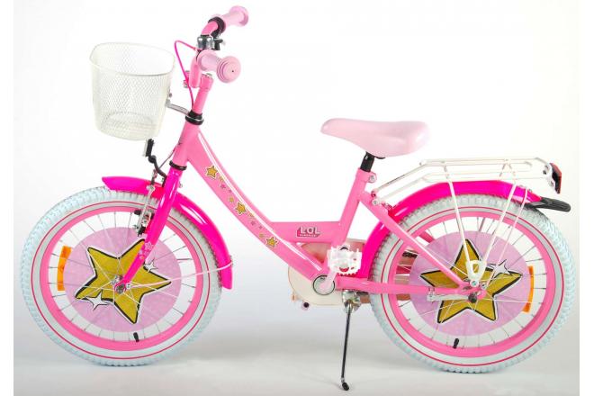 LOL Surprise Children's Bicycle - Girls - 18 inch - Pink - 95% assembled