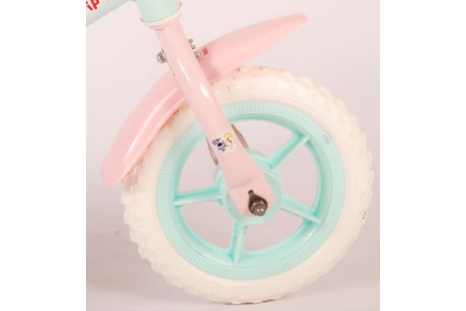 Woezel & Pip Children's Bicycle - Girls - 10 inch - Mint Blue / Pink