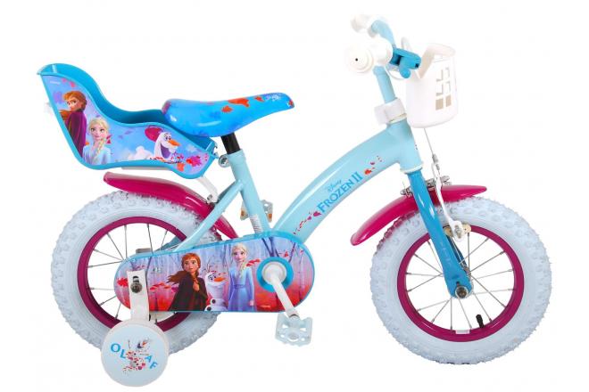 Disney Frozen 2 Children's Bicycle - Girls - 12 inch - Blue / Purple