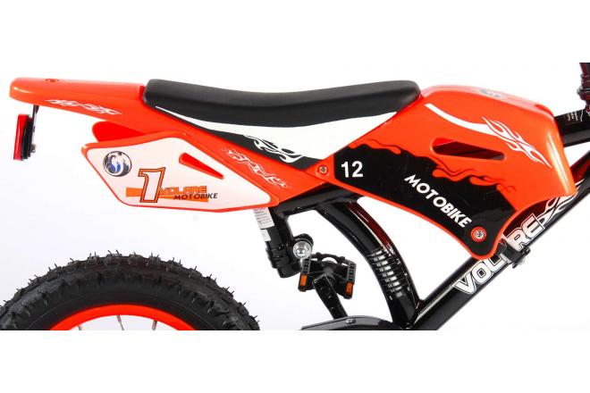 Volare Motorbike Children's Bicycle - Boys - 12 inch - Orange - 95% assembled