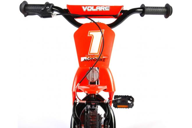 Volare Motorbike Children's Bicycle - Boys - 16 inch - Orange - 95% assembled