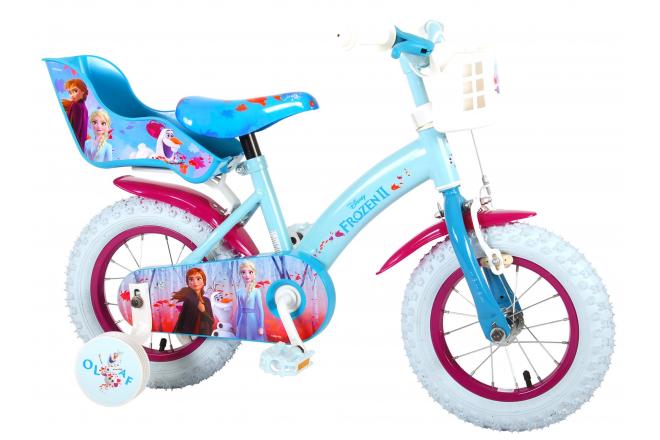 Disney Frozen 2 Children's Bicycle - Girls - 12 inch - Blue / Purple