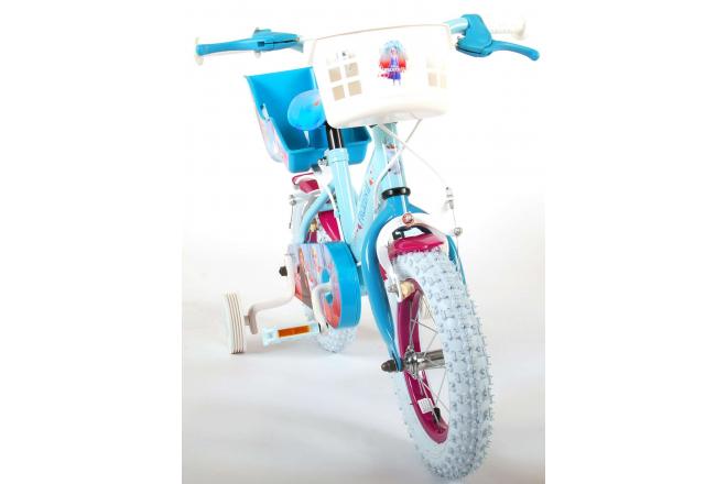 Disney Frozen 2 Children's Bicycle - Girls - 12 inch - Blue / Purple - 2 Hand brakes