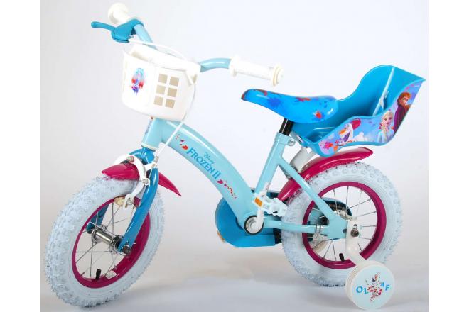 Disney Frozen 2 Children's Bicycle - Girls - 12 inch - Blue / Purple