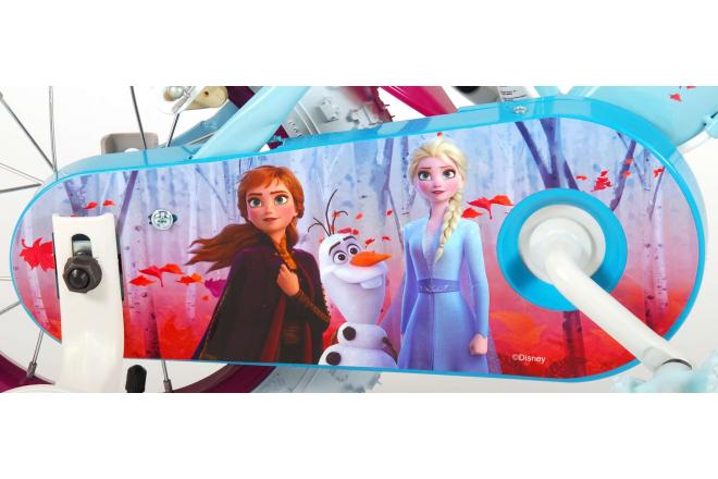 Disney Frozen 2 Children's Bicycle - Girls - 12 inch - Blue / Purple - 2 Hand brakes