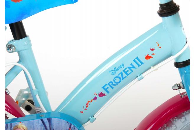 Disney Frozen 2 Children's Bicycle - Girls - 12 inch - Blue / Purple - 2 Hand brakes